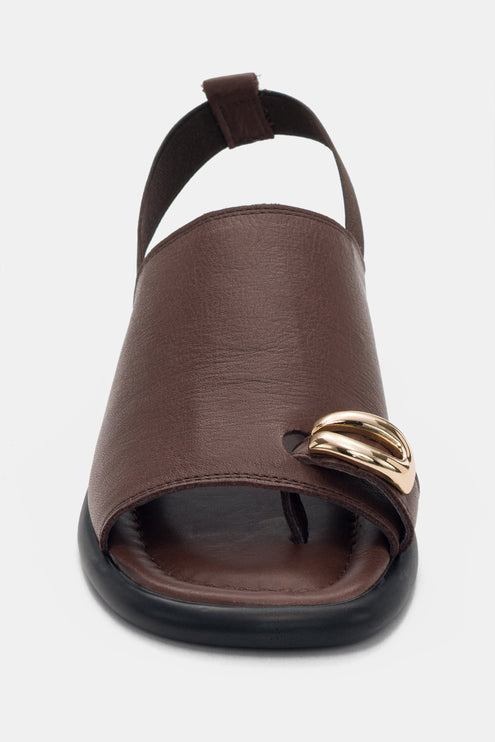Fatima Sandal Genuine Leather - Brown