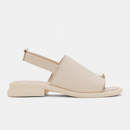 Fatima Sandal Genuine Leather - Beige