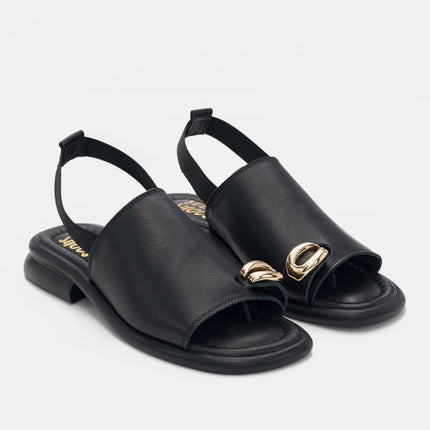Fatima Sandal Genuine Leather - Black