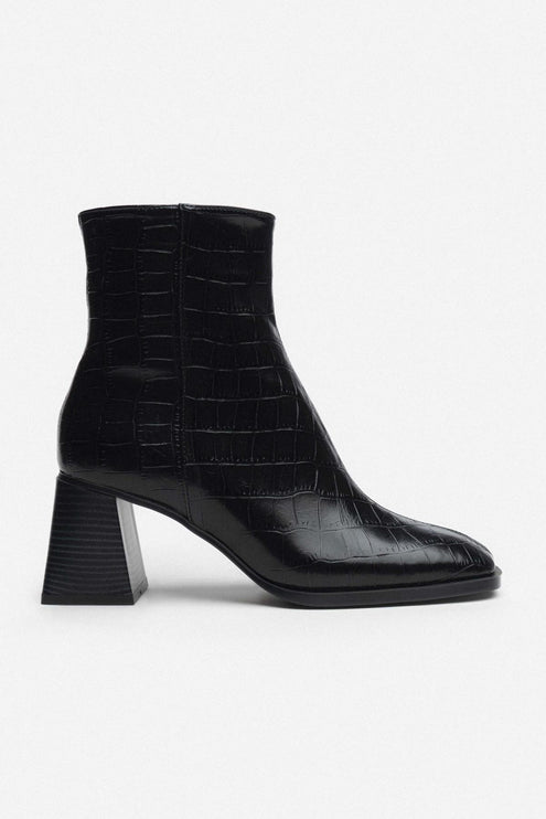 darelis boot - black kroko