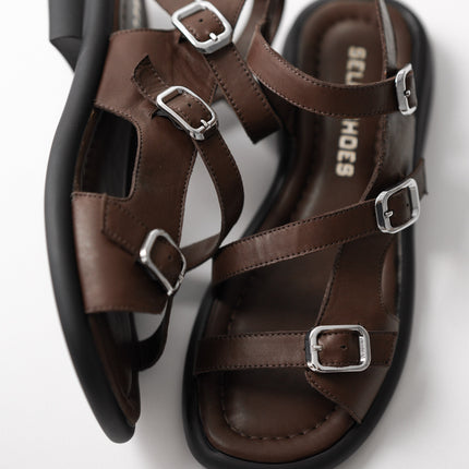 Lourit Sandal Genuine Leather - Brown