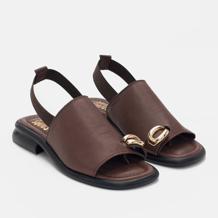 Fatima Sandal Genuine Leather - Brown