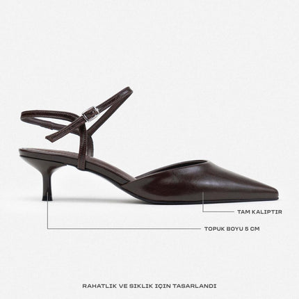 Agatha Heel - Brown
