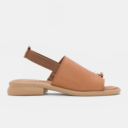 Fatima Sandal genuine Leather - Taba