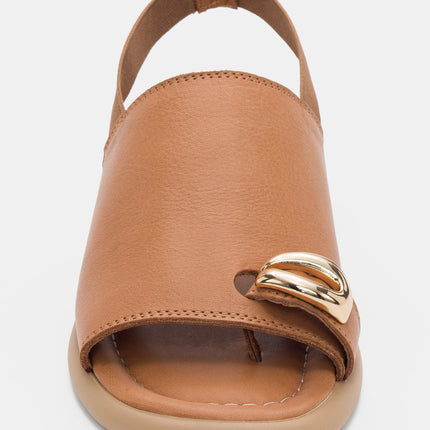 Fatima Sandal genuine Leather - Taba