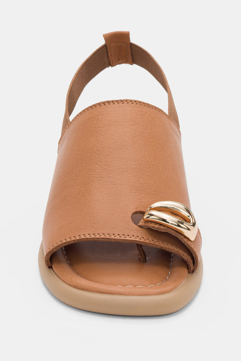 Fatima Sandal genuine Leather - Taba
