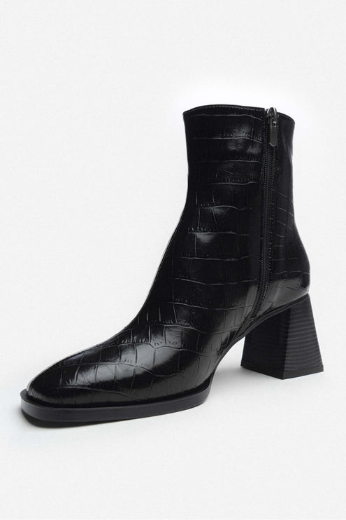 darelis boot - black kroko