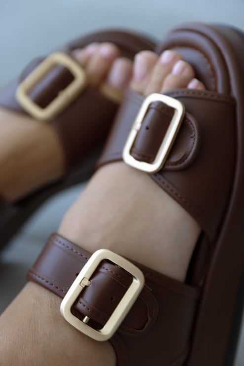 Haya Sandal  - Brown