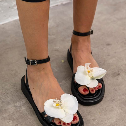 Rose Sandal - Black