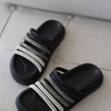 Shahd Slipper - Black