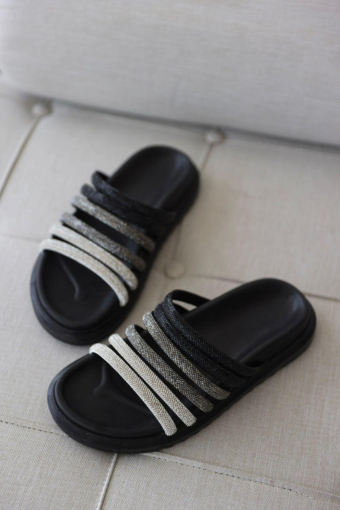 Shahd Slipper - Black