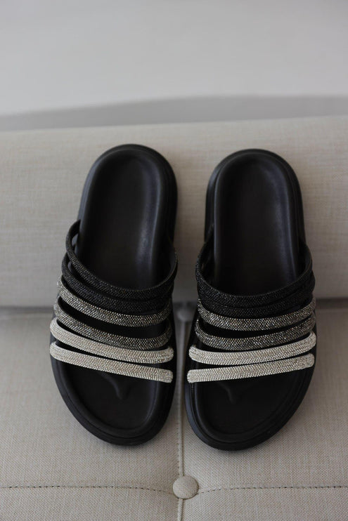 Shahd Slipper - Black